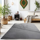 Kurzflor Teppich SKY Grau 80 x 250 cm