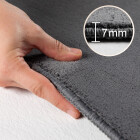 Kurzflor Teppich SKY Grau 200 cm x 290 cm