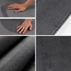 Kurzflor Teppich SKY Grau 120 cm Rund