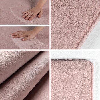 Kurzflor Teppich SKY Rosa 80 x 250 cm