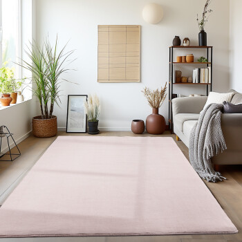 Kurzflor Teppich SKY Rosa 240 x 340 cm