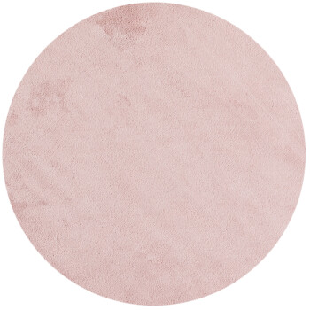 Kurzflor Teppich SKY Rosa 120 cm Rund
