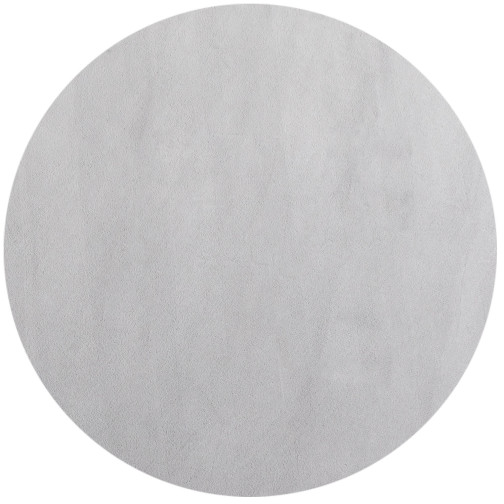 Kurzflor Teppich SKY Silber 200 cm Rund
