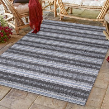 Outdoor Teppich SUNNY Schwarz 120 cm x 170 cm