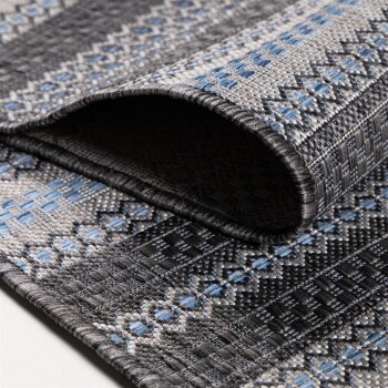 Outdoor Teppich SUNNY Schwarz 120 cm x 170 cm