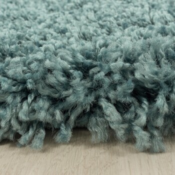 Hochflor Teppich SYDNEY Türkis 80 x 250 cm