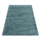 Hochflor Teppich SYDNEY Türkis 100 cm x 200 cm