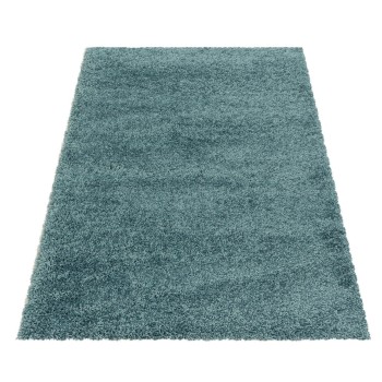 Hochflor Teppich SYDNEY Türkis 160 cm x 230 cm