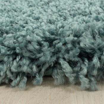 Hochflor Teppich SYDNEY Türkis 160 cm x 230 cm