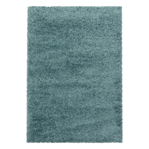 Hochflor Teppich SYDNEY Türkis 300 cm x 400 cm