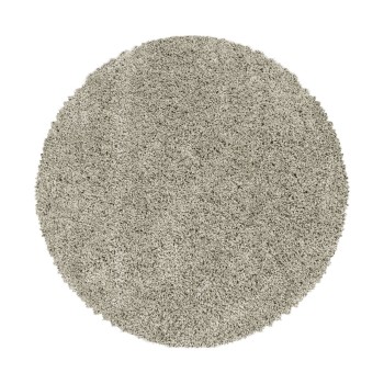 Hochflor Teppich SYDNEY Natur 80 cm Rund
