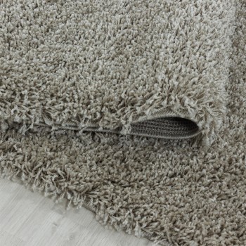 Hochflor Teppich SYDNEY Natur 80 cm Rund