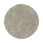 Hochflor Teppich SYDNEY Natur 80 cm Rund