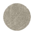 Hochflor Teppich SYDNEY Natur 120 cm Rund