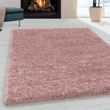 Hochflor Teppich SYDNEY Rosa 60 x 110 cm