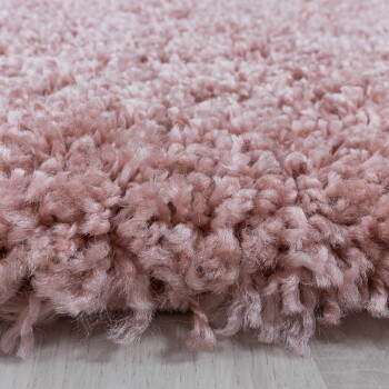 Hochflor Teppich SYDNEY Rosa 300 cm x 400 cm