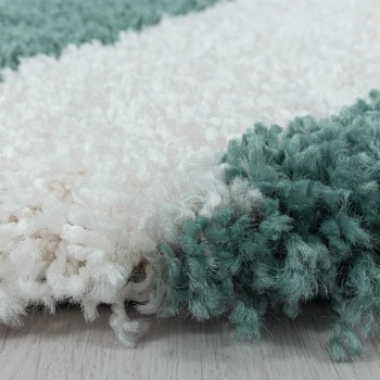 Hochflor Teppich TANGO Blau 80 x 250 cm