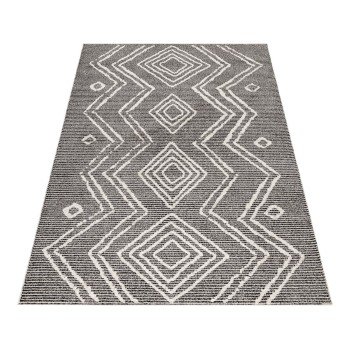 Kurzflor Teppich TAZNAXT Schwarz 140 x 200 cm