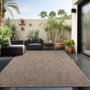 Outdoor Teppich ZAGORA Beige 120 cm x 170 cm