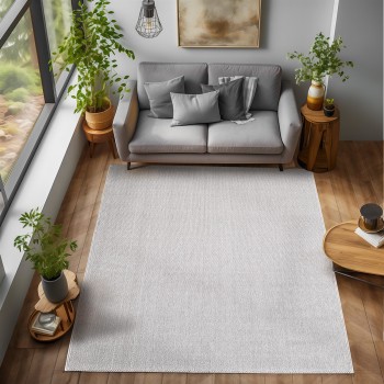 Indoor Teppich LOOM Silber 280 x 370 cm