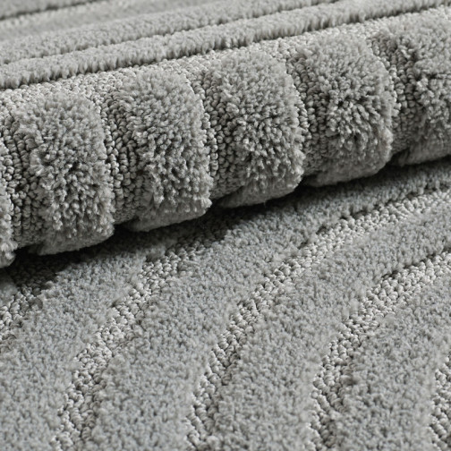 Hochflor Teppich ART Silber 240 x 340 cm