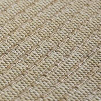 Outdoor Teppich GIZA Beige 160 x 160 cm Rund