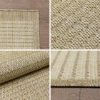 Outdoor Teppich GIZA Beige 200 x 200 cm Rund