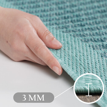 Outdoor Teppich GIZA Blau 160 x 160 cm Rund