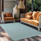 Outdoor Teppich GIZA Blau 160 x 160 cm Rund