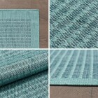 Outdoor Teppich GIZA Blau 160 x 160 cm Rund