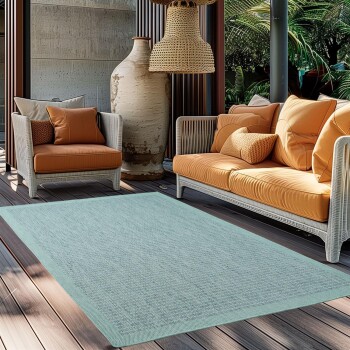 Outdoor Teppich GIZA Blau 140 x 200 cm