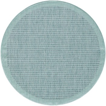 Outdoor Teppich GIZA Blau 200 x 200 cm Rund