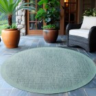 Outdoor Teppich GIZA Blau 200 x 200 cm Rund