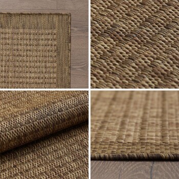 Outdoor Teppich GIZA Braun 60 x 100 cm