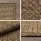 Outdoor Teppich GIZA Braun 140 x 200 cm