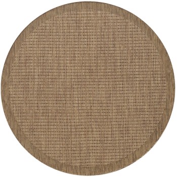 Outdoor Teppich GIZA Braun 200 x 200 cm Rund