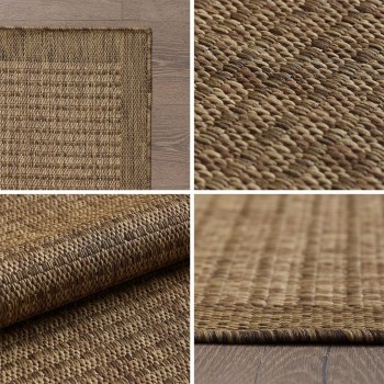 Outdoor Teppich GIZA Braun 200 x 200 cm Rund