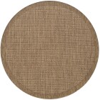 Outdoor Teppich GIZA Braun 200 x 200 cm Rund