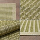 Outdoor Teppich GIZA Grün 120 x 120 cm Rund