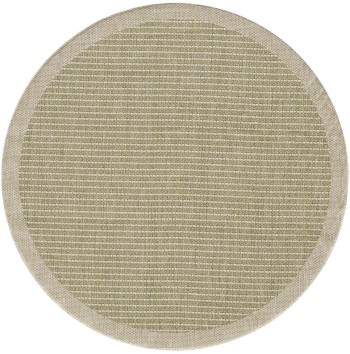 Outdoor Teppich GIZA Grün 200 x 200 cm Rund