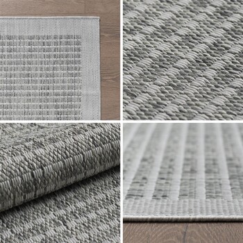Outdoor Teppich GIZA Grau 80 x 150 cm