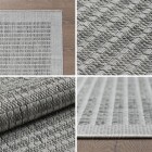 Outdoor Teppich GIZA Grau 80 x 150 cm