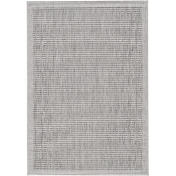 Outdoor Teppich GIZA Grau 200 x 200 cm Rund
