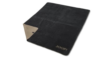 JOOP! DoubleFace Plaid / Decke Anthraz.-Karam. 150 x 200cm