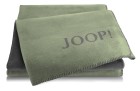 JOOP! DoubleFace Plaid / Decke Oliv-Stein 150 x 200cm