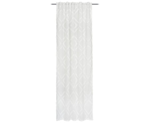Ambiente Trendlife Vorhang verdeckte Schlaufe Cliff Weiß 140x245cm