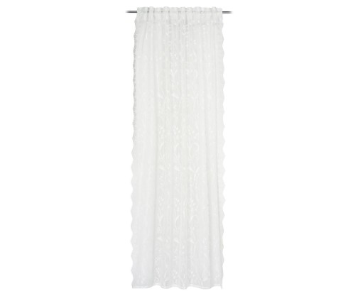 Ambiente Trendlife Vorhang verdeckte Schlaufe Romantik Weiß 140x245cm