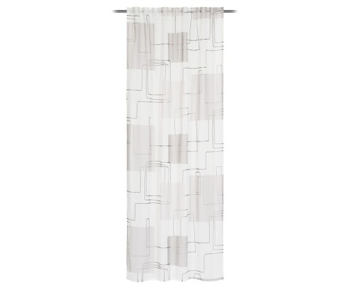 Ambiente Trendlife Vorhang verdeckte Schleife Cartoon Silber 140x255cm