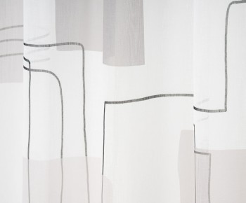 Ambiente Trendlife Vorhang verdeckte Schleife Cartoon Silber 140x255cm