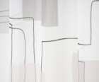 Ambiente Trendlife Vorhang verdeckte Schleife Cartoon Silber 140x255cm